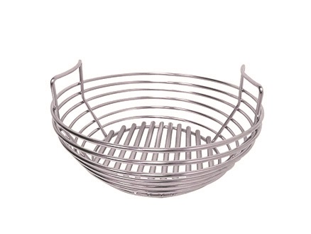 Stainless Steel Charcoal Basket with a removable divider for the Kamado Joe Jnr ceramic BBQ Grill